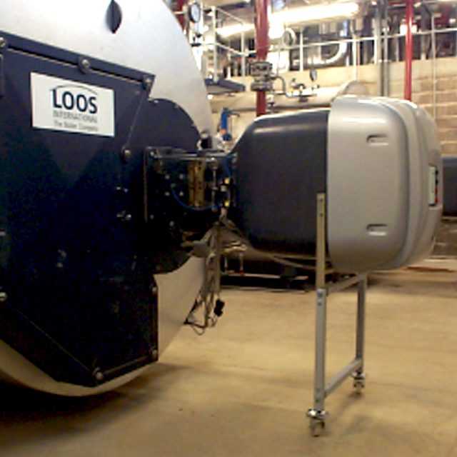 Riello dual-fuel burners at a Diageo distillery steam boiler