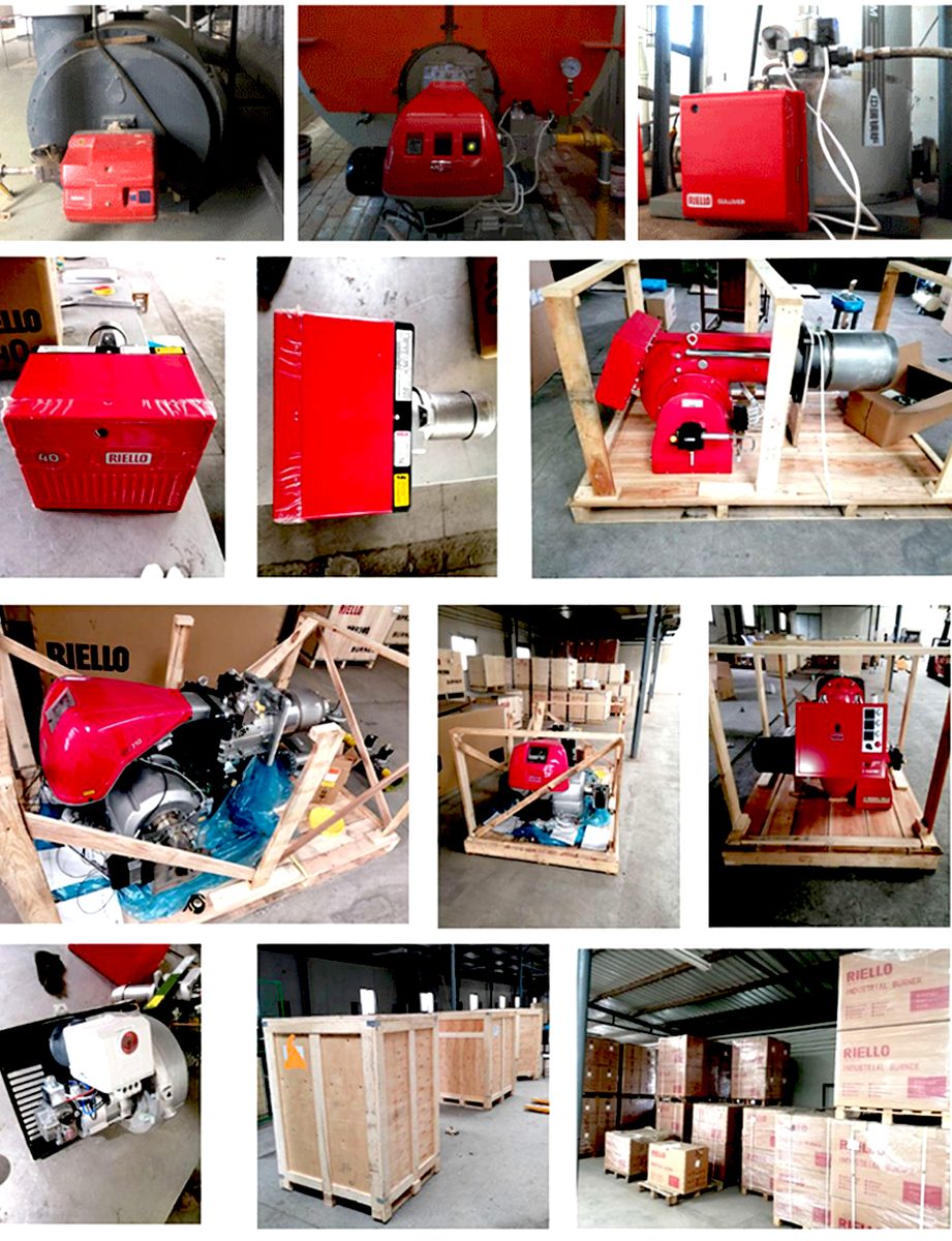 Reinforced cardboard packaging for burner models